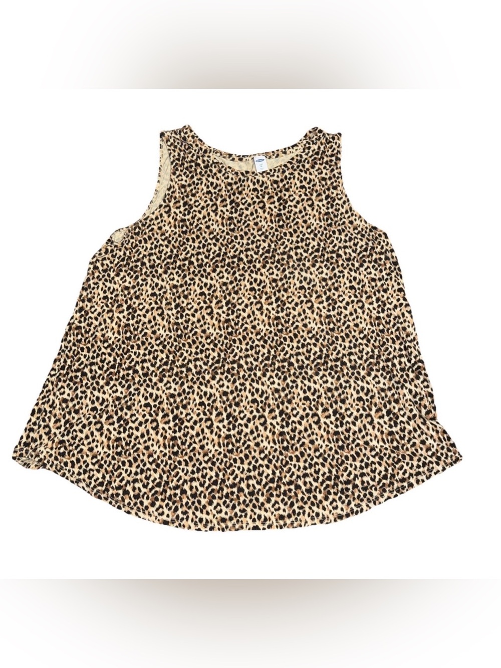 Old Navy Women's Luxe XL Leopard Print Sleeveless Top Rayon MobWife Animal Comfy
